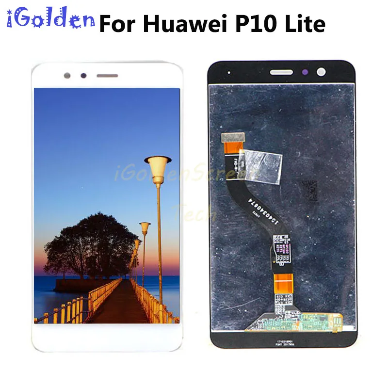 ЖК-дисплей с рамкой для HUAWEI P10 Lite светодиодный экран 5 2 дюйма WAS-LX1 WAS-LX1A WAS-LX2 WAS-LX3 |