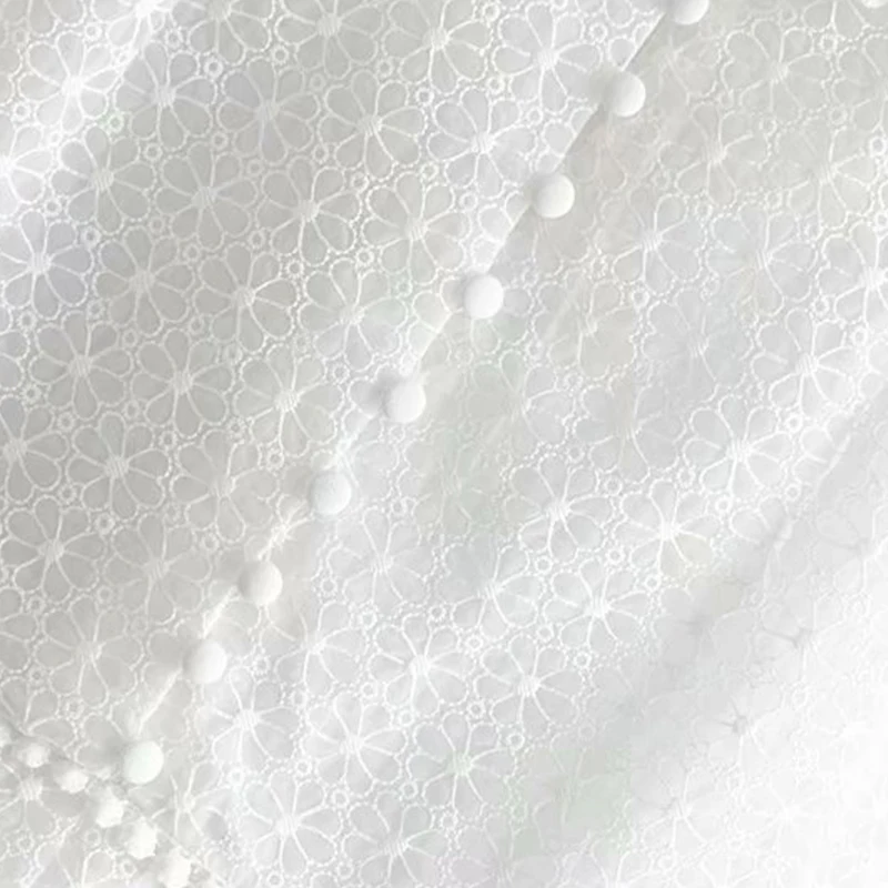 Женское платье Лето 2019 хлопок вышитые однобортный с короткими рукавами MS летом