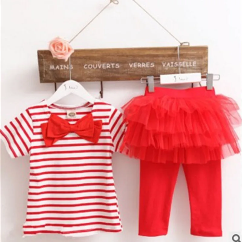 Хлопковый пуловер в полоску для новорожденных Vetement Enfant Conjunto Infantil штаны девочек