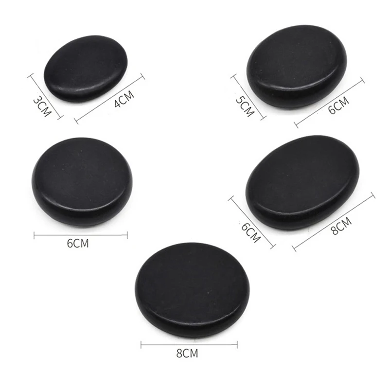 

1Pc Massage Lava Natural Energy Massage Set Hot Spa Rock Basalt Body Stone for Health Care Supplies 5sizes