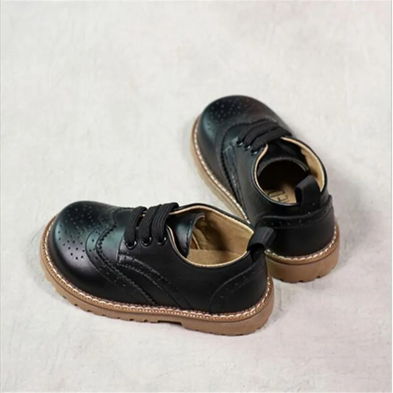QGXSSHI Высококачественная обувь из натуральной кожи модные детские ботинки martin