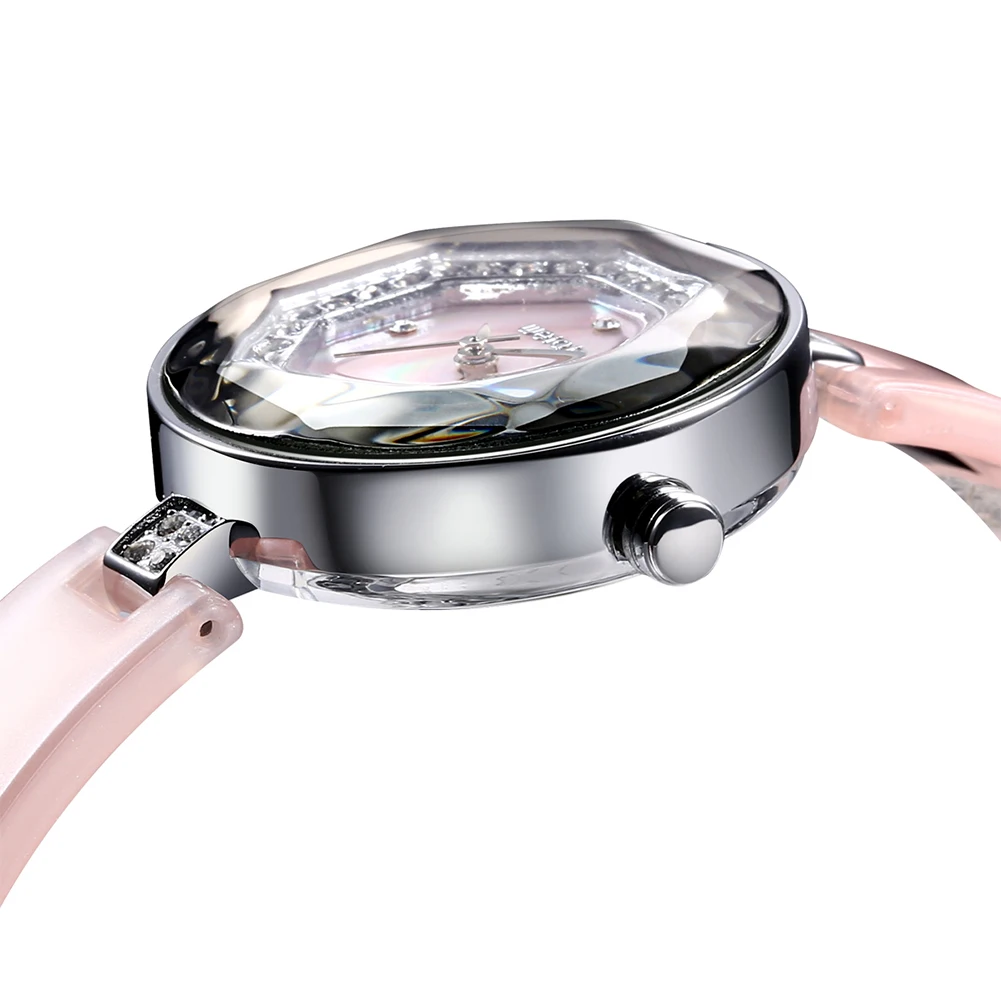 

2019 New Fashion Simple Crystal Rhinestone Ladies Watch Stainless Steel Strap Waterproof Multi-function Quartz Ladies Watch