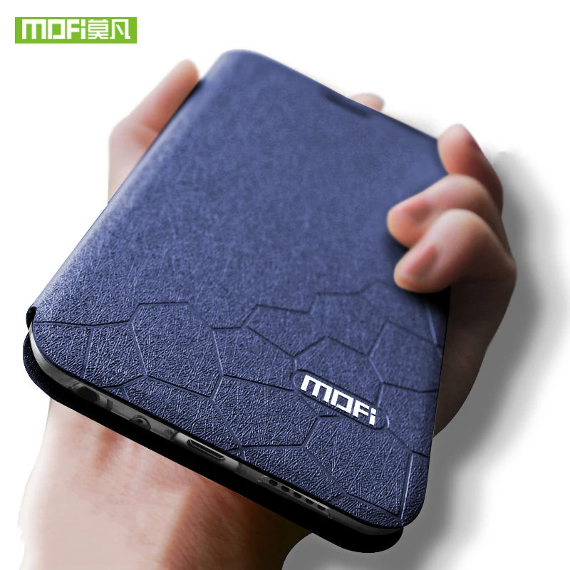 2018 Case for Meizu 16th Plus Cover Shock-Proof Original Mofi Silicon Black Luxury Flip Leather | Мобильные телефоны и