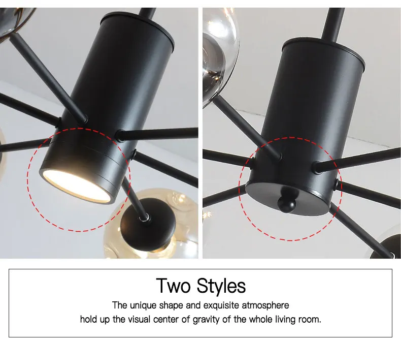 Lustre простая Люстра для гостиной креативная лампа спальни учебы