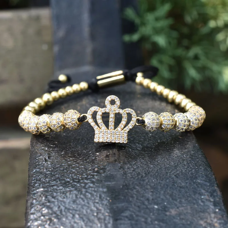Nine forever jewelry корона очаровательный браслет мужские браслеты с пальмовым глазом