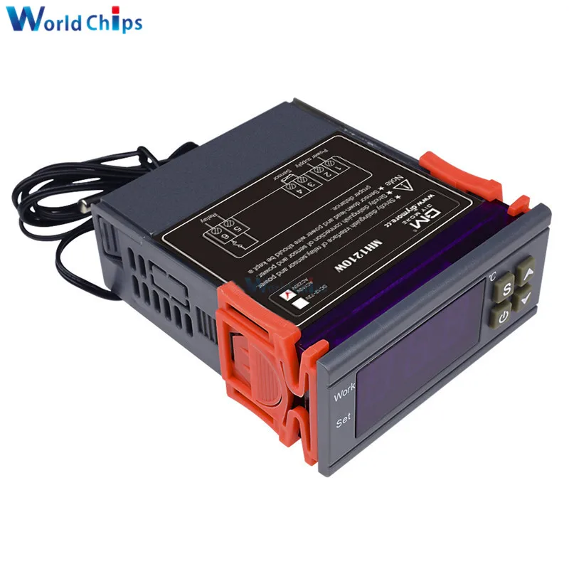 Цифровой регулятор температуры MH1210W 90 250 В 10 А 220 ler 50 ~ 110 градусов Цельсия контроль