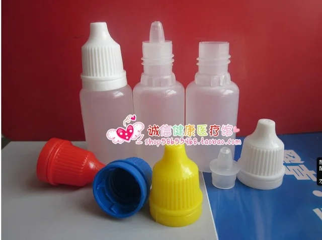 

free shipping 50 pcs 20 ml plastic dropper bottle, clear drop bottle with Pilfer Proof Cap color cap