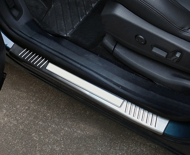

Car Styling 4PCS Stainless Steel Scuff Plate Outer Door Sill Threshold Cover Trim For Peugeot 5008 GT 2017 2018