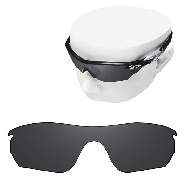 Black Dark Grey Поляризованные Сменные линзы OOWLIT для солнцезащитных очков-Oakley Radarlock, края OO9183 - Цвет линз: Black Dark Grey