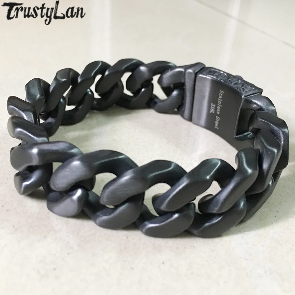 

Chain Link Stainless Steel Skull Bracelet Men For Dropshipping
