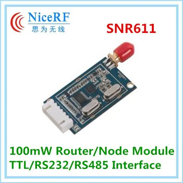 

Сетевой маршрутизатор дальнего действия 2 шт./лот SNR611 - TTL / RS232/RS485, 1,4 км, модуль приемопередатчика