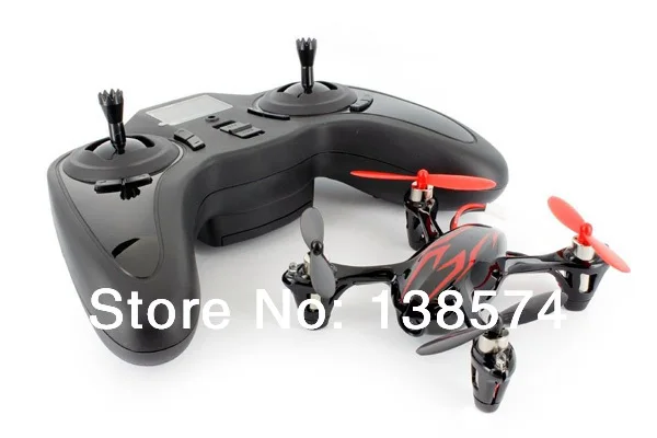 Мини Квадрокоптер Hubsan X4 H107C 2 4 ГГц 4CH красный/черный RC с камерой записи RTF UFO |