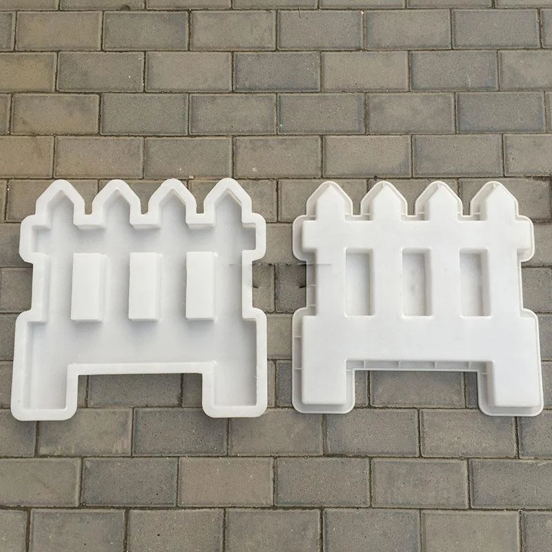 1 шт. сад ограждение плесень газон форма-забор DIY квадратный пластиковый путь Плесень ручной цемент камень кирпич плесень 48*46*4 см