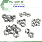 M16 * 1,5 p, 30 шт., шестигранная тонкая гайка, 304 тонкая нержавеющая сталь резьба Шестигранная гайка, B003