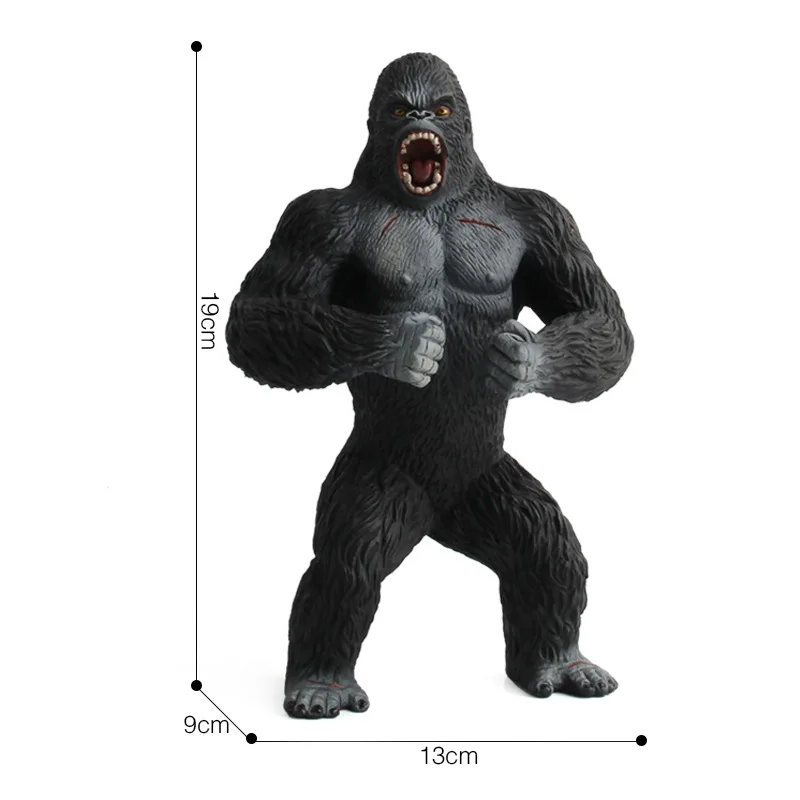 19 см Большой размер King Kong набор игрушек пластиковые игры игрушки парк мира