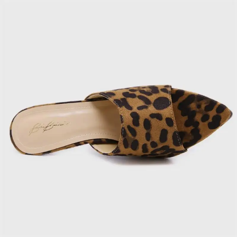 FragrantLily New Sexy Women High-heeled Shoes Open Toe Woman Sandals Novelty Leopard Print Fashion Party Nightclub | Обувь