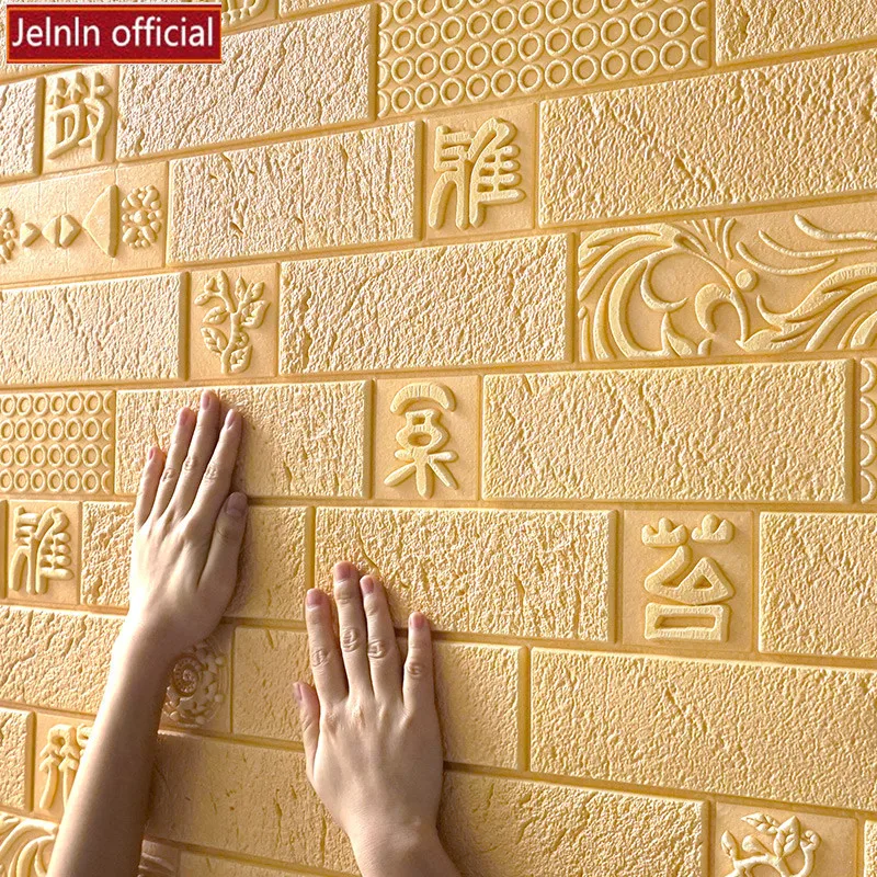 3d культура камень кирпич каллиграфия шаблон наклейки на стену Гостиная Кабинет