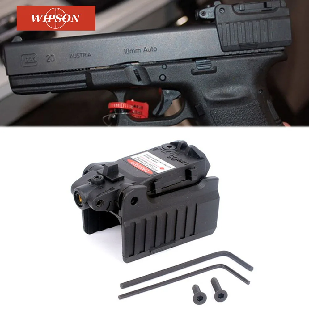 

WIPSON Тактический Glock лазерный прицел задний красный лазер Прицельный Глок для страйкбола 17 18C 19 22 23 25 26 27 28 31 32 33 34 35 37