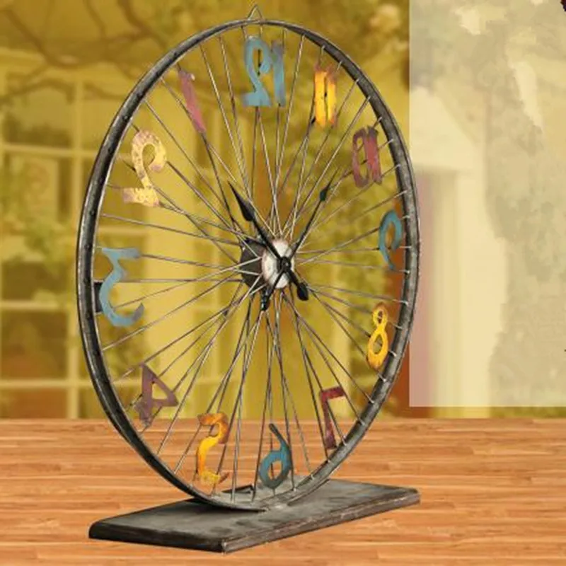 Железные настольные часы ретро большие декор homeretro reloj despertador al fajr кварцевые