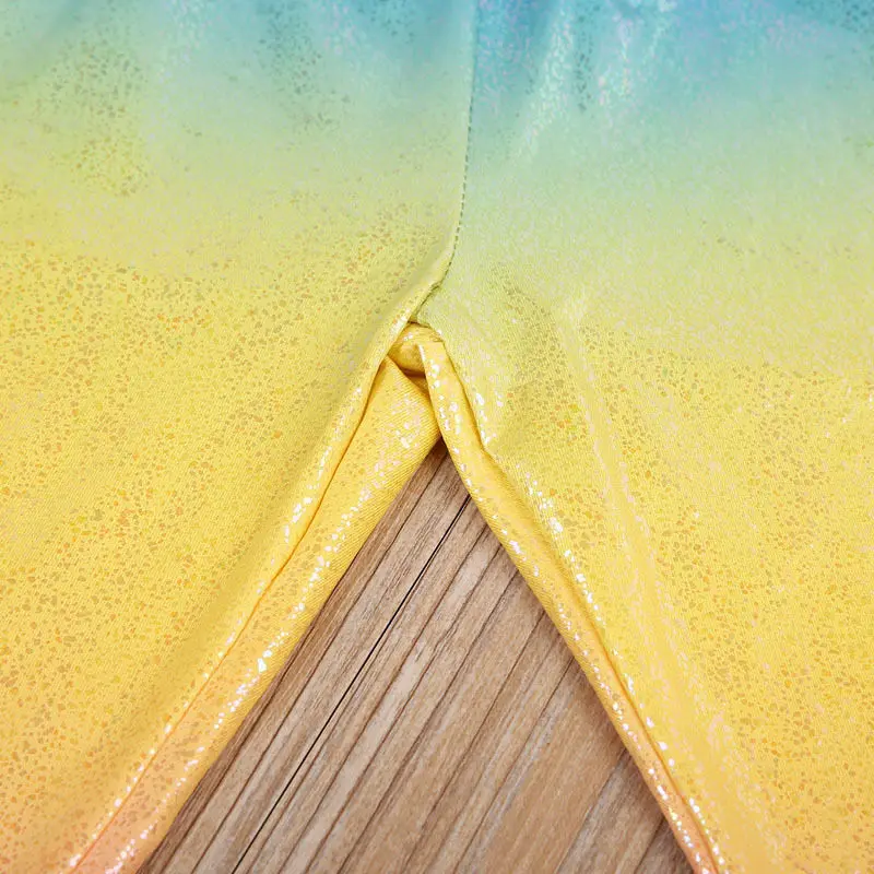 Новинка 2017 года детские длинные штаны с блестками и градиентом для маленьких