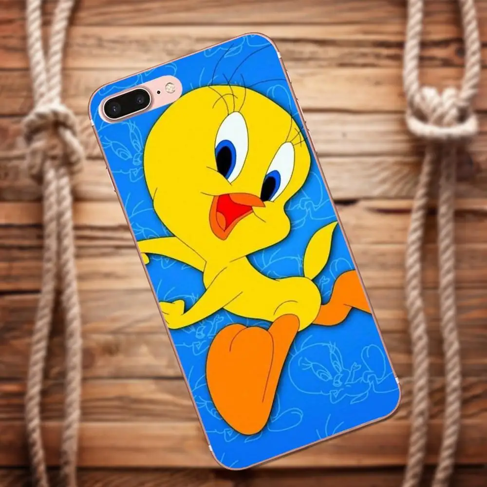 Vvcqod Soft Cell Case For Galaxy Alpha Core Prime Note 4 5 8 S3 S4 S5 S6 S7 S8 S9 mini edge Plus Cute Tweety Cartoon | Мобильные