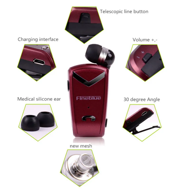 Fineblue F V2 Bluetooth стерео Бизнес гарнитура BT 4 0 голосовые подсказки Беспроводной