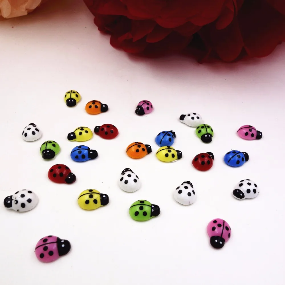 Самоклеящиеся наклейки в виде божьей коровки разных размеров 100 шт.|craft halloween