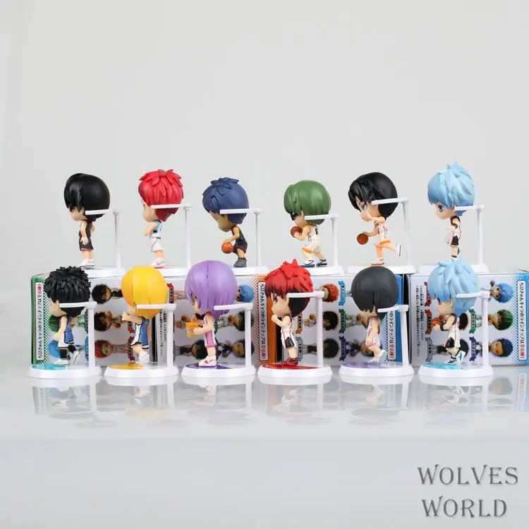 Аниме Kuroko's Basketball 5 шт./компл. Kuroko Tetsuya Kagami Taiga Aomine Daiki ПВХ Фигурки игрушки куклы