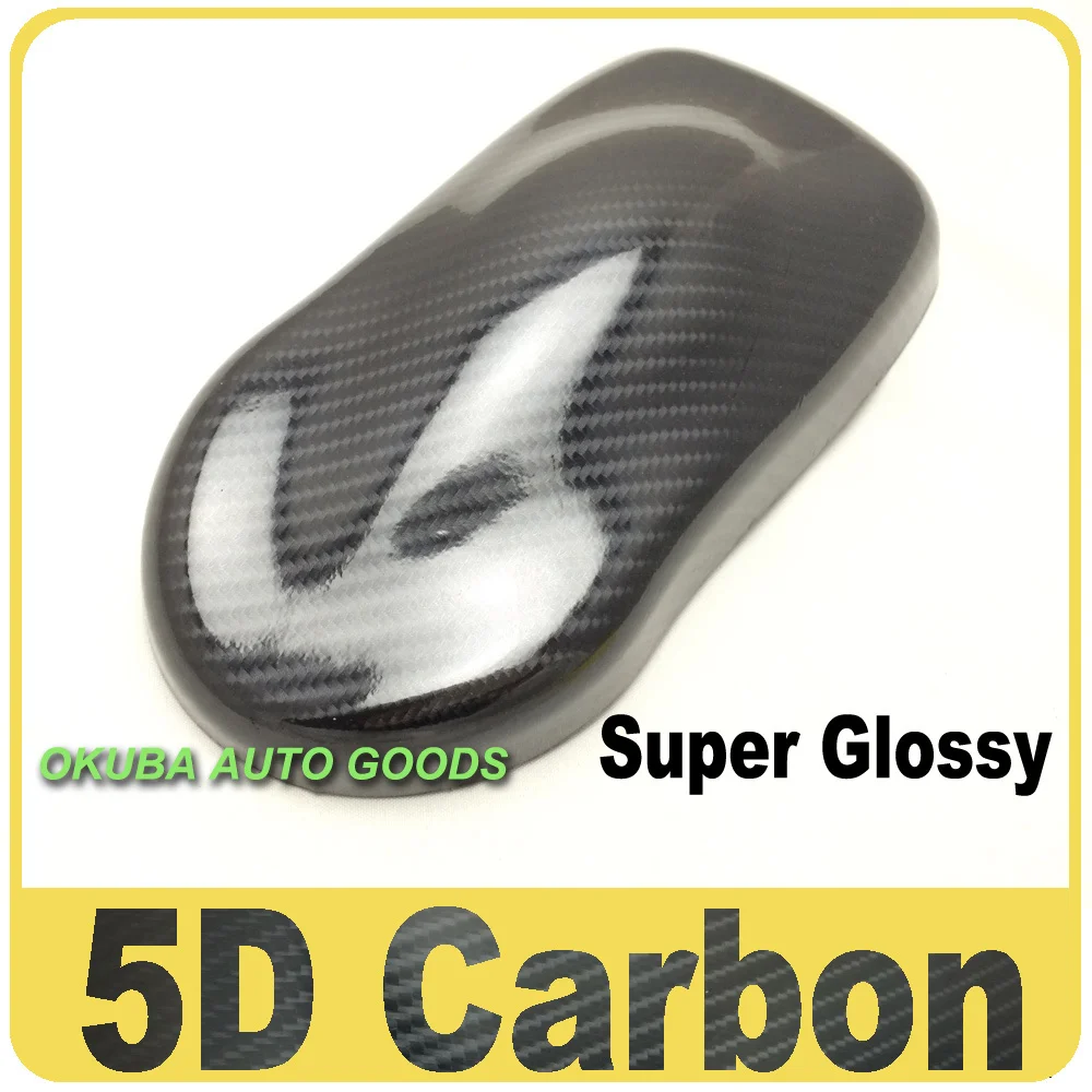 

Super Glossy 5D carbon Fiber Vinyl Car Wrap Film With Air Bubble Free Size: 1.52x20m
