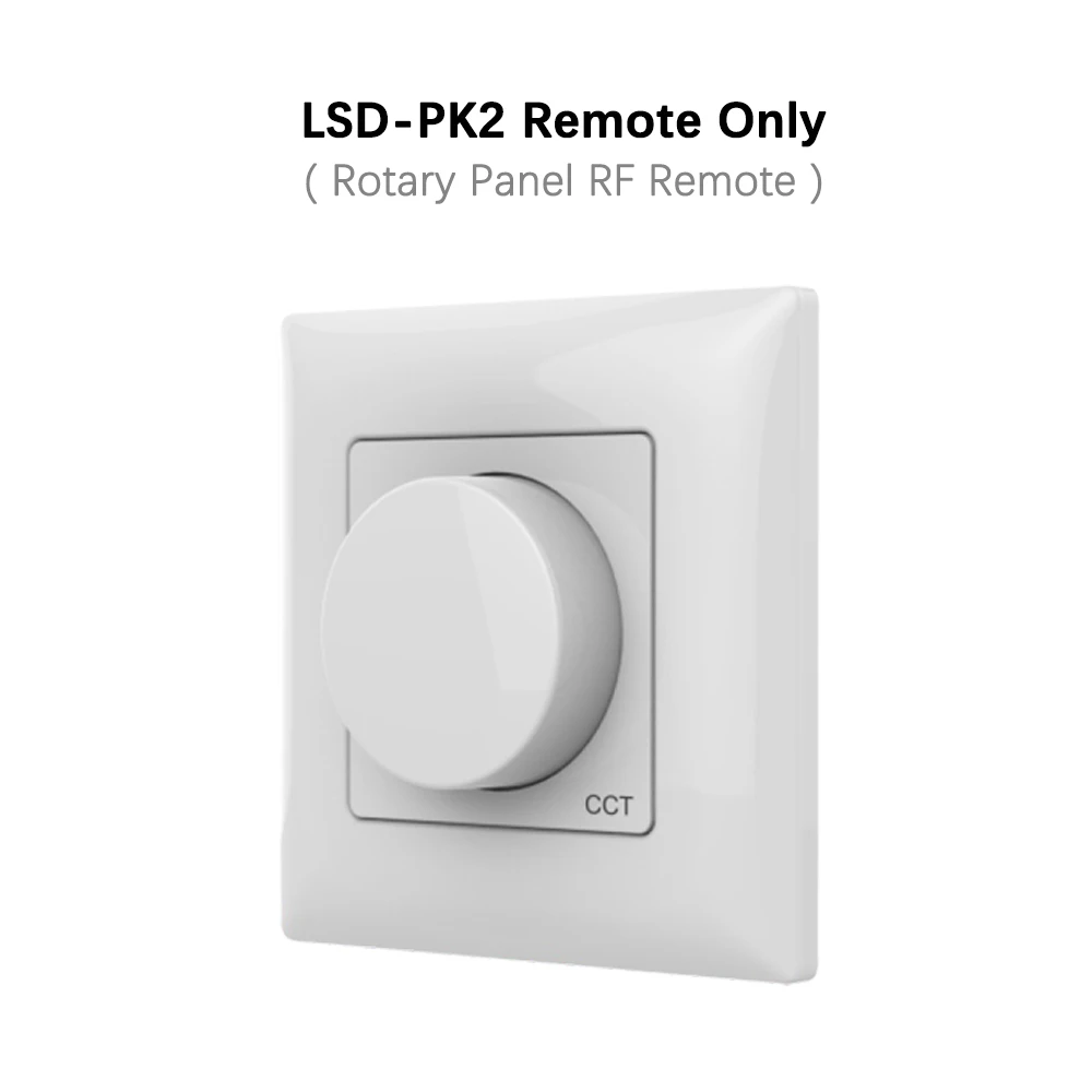 PK2 RF Remote ONLY DC12-24V PK1/PK2/PK3 поворотная панель РЧ пульт дистанционного управления тусклый/ССТ/RGB светодиодный контроллер для одного цвета/цветовая температура/RGB светодиодный полосы - Цвет: PK2 RF Remote ONLY