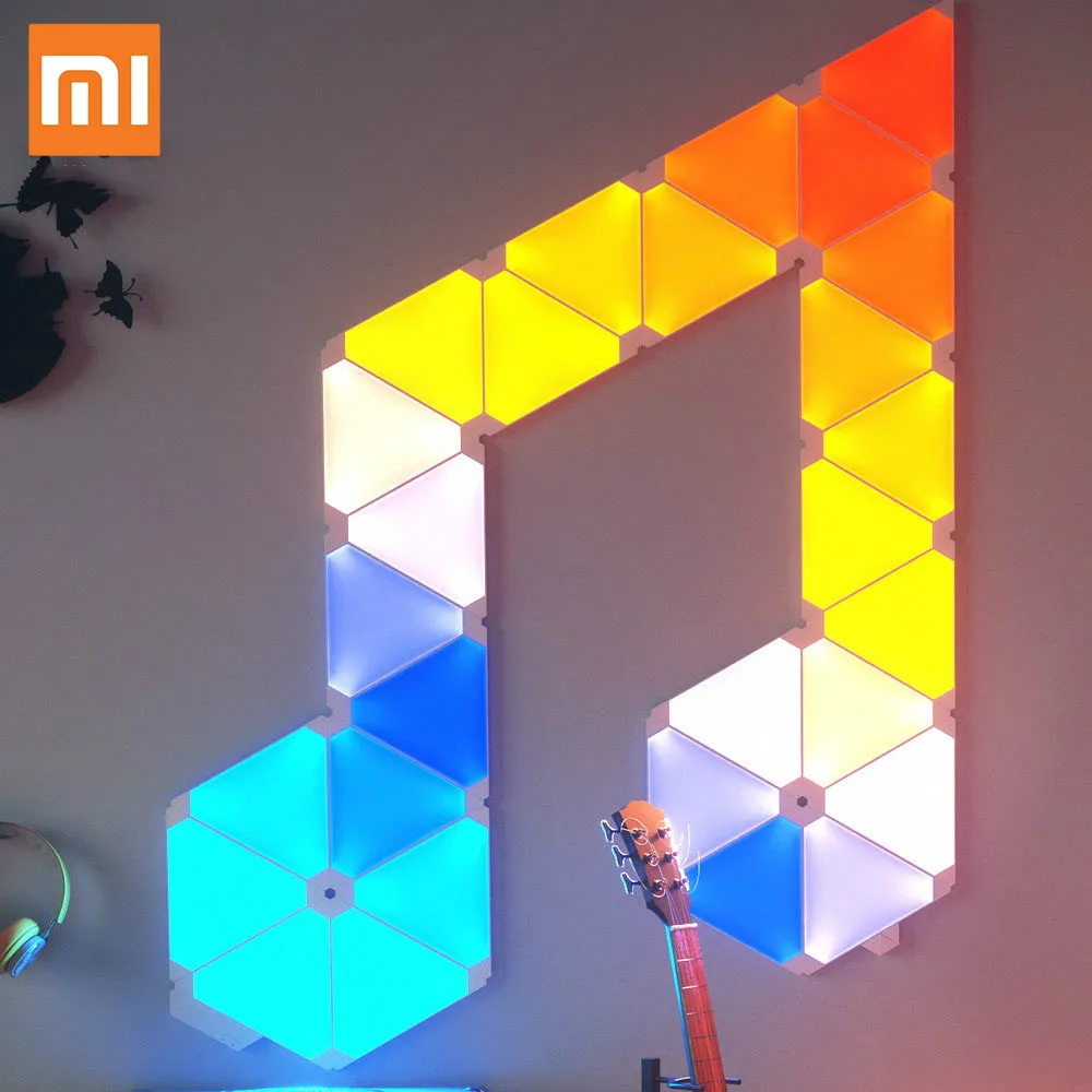 Xiaomi Nanoleaf полноцветный умный нечетный светильник для работы с Mijia для Apple Homekit Google Home настройка на заказ 4 шт./1 коробка