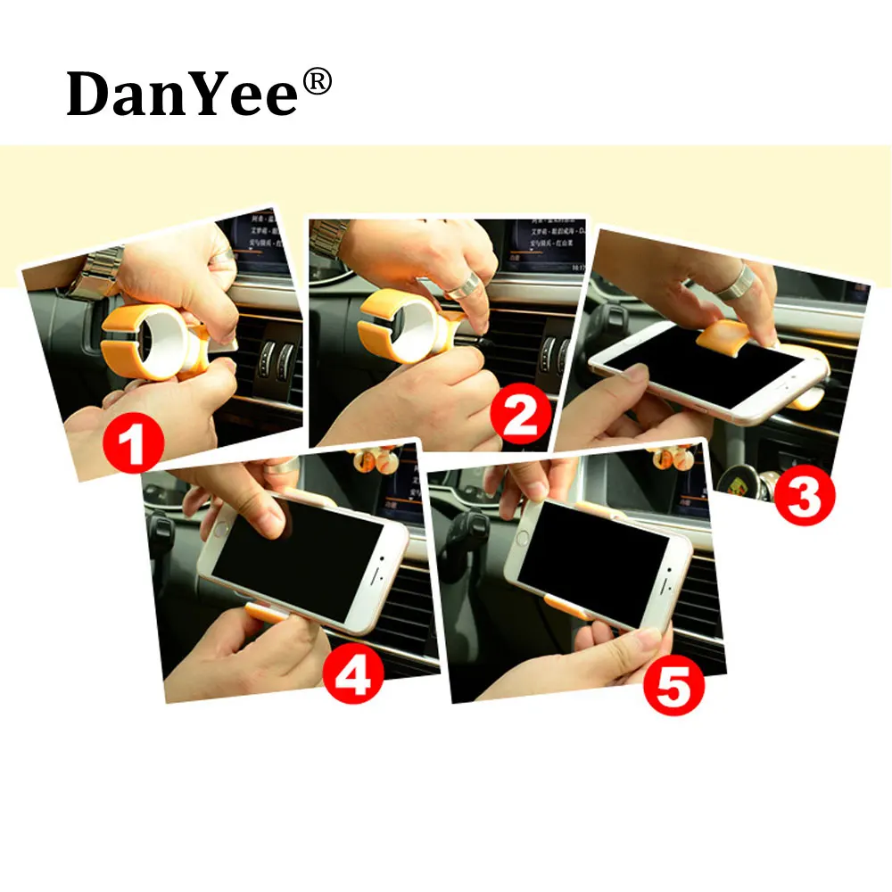 Держатель для телефона DanYee 360 градусов автомобильное вентиляционное отверстие