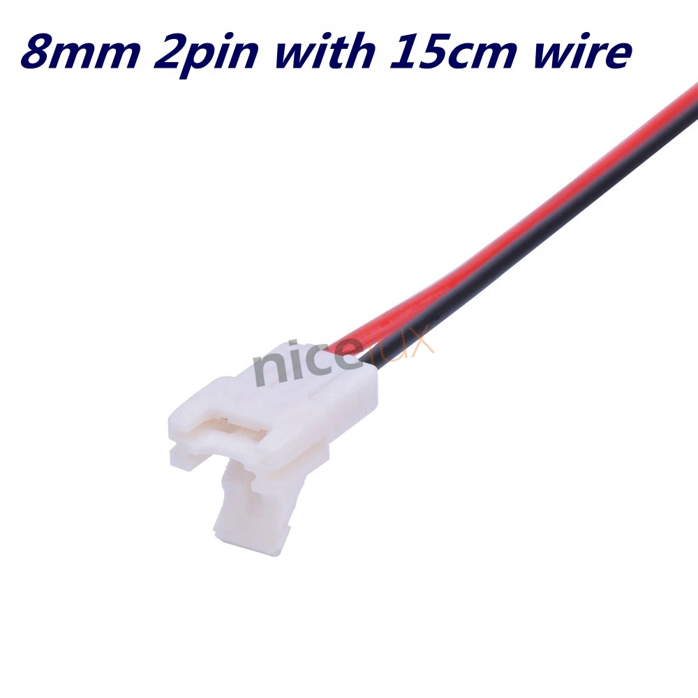 10 шт./лот 2pin 3pin 4pin тонкий соединитель проводник для 8 мм 3528 5050 RGB двойной