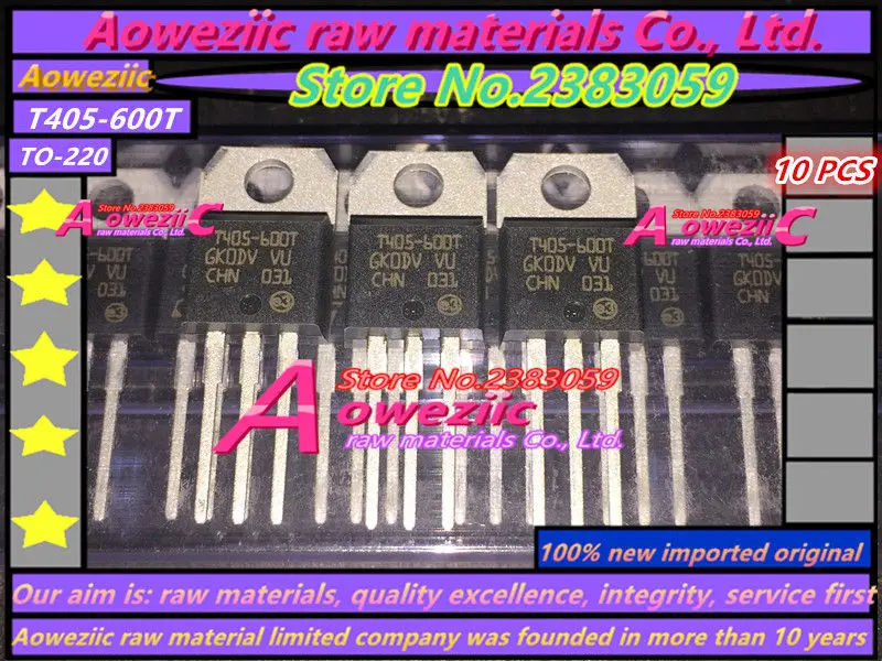 

Aoweziic (10PCS) 100% new imported original T405-600T T405 TO-220 triac 4A 600V