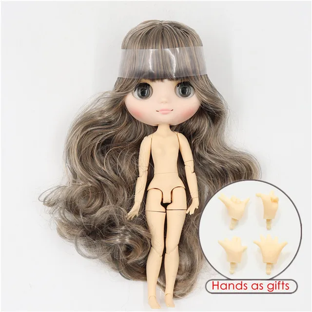 Фабрика blyth middie кукла 1/8 bjd 20 см матовое лицо шарнирное тело милая игрушка подарок для девочки - Цвет: matte face D
