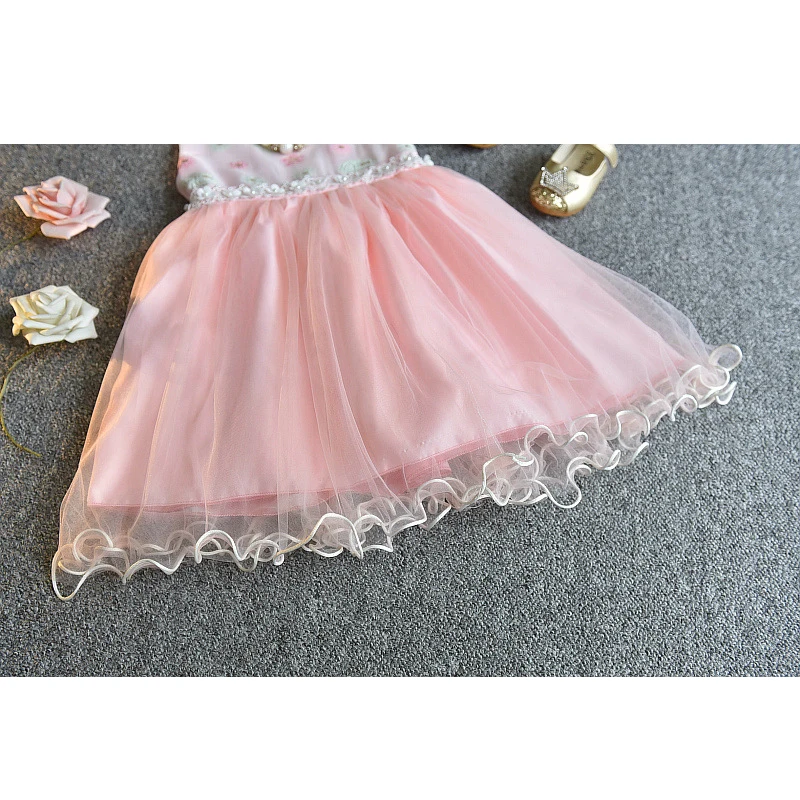 Платья для девочек Летняя Новинка 2020 года Детская одежда Милое кружевное платье