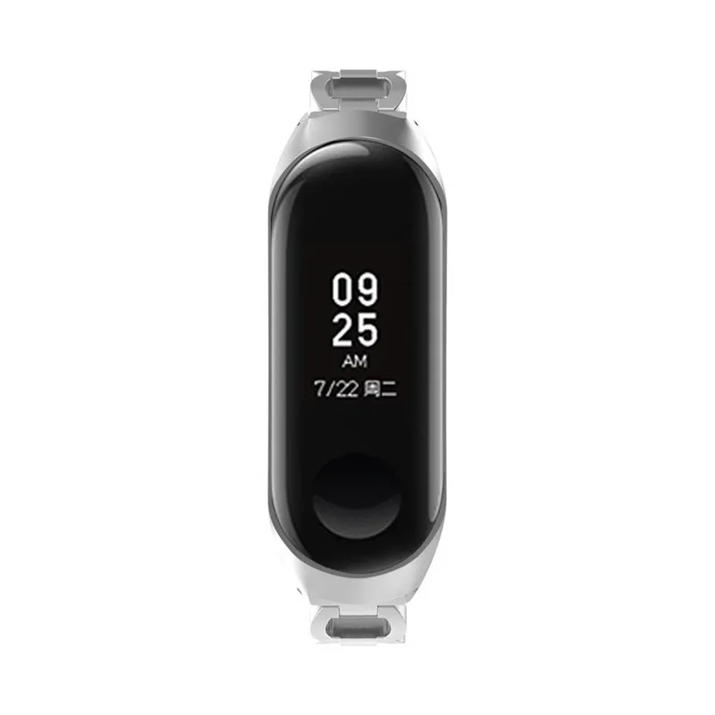 HIPERDEAL умные аксессуары mi band 3 ремень Нержавеющая сталь цепи Стиль браслет из нержавеющей стали Смарт-часы ремешок для Xiaomi mi Band 3