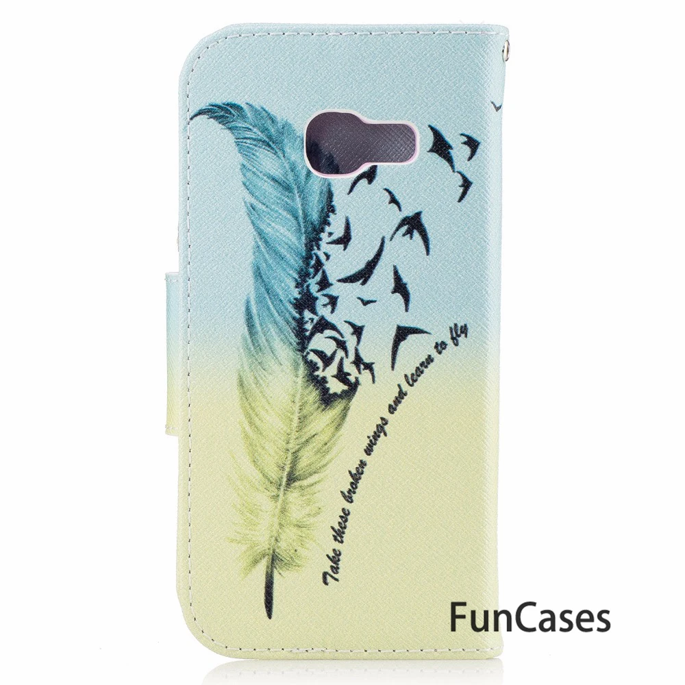 Чехол бумажник чехол для fundas samsung Galaxy A3 2017 A320 SM A320F 4 7 дюймов + держатель