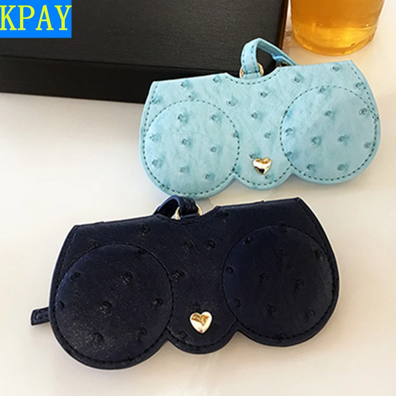 KPAY 2019 уникальный Чехол для очков из искусственной кожи с страусиным узором