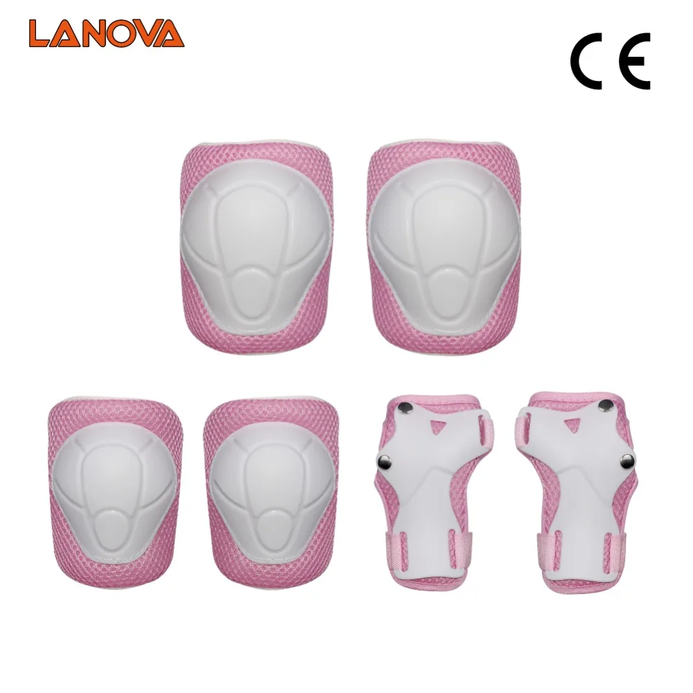 

LANOVA 6pcs/Set protective patins Set Knee Pads Elbow Pads Wrist Protector Protection for Scooter Cycling Roller Skating