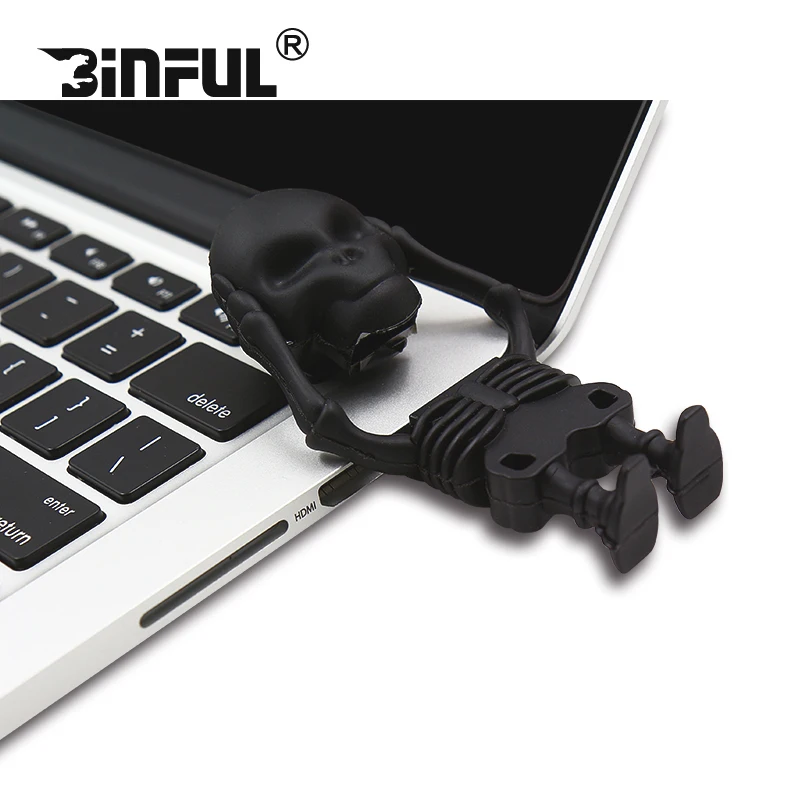 Горячая Распродажа Скелет 4 г 8 Memory Stick USB флеш-накопитель 16 ГБ флеш-накопитель 32 Гб 64 г 128 г Флешка Прохладный подарок мини-игрушки