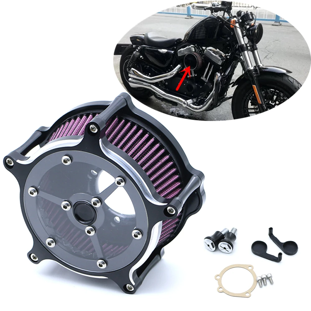 Воздухоочиститель для мотоциклов с ЧПУ воздушный фильтр Harley Sportster Road King Glisse Softail