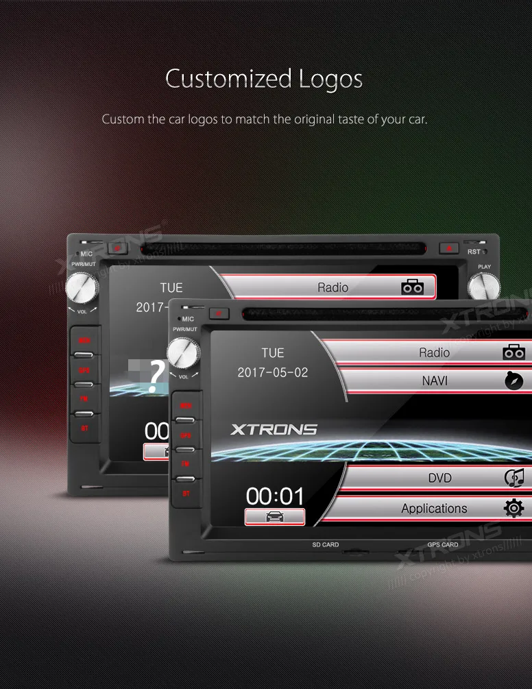 XTRONS 7 ''2 din ради, сan-шина gps автомобильный dvd плеер с навигацией плеер для Volkswagen Sharan LUPO CHICO транспортер для сиденья для SKODA