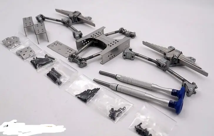 Имитация металла Двухосная задняя подвеска для 1/14 KINGTAIR TAMIYA трактор хобби 56514 56323 R470 R620 R730 MAN BENZ 3363 1851