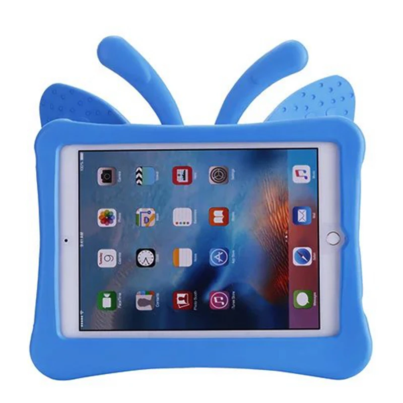 Ударопрочный чехол EVA для iPad air/air2/pro 9,7/9,7 /9. 7 чехол для планшета с мультяшной бабочкой и подставкой для iPad air Kids защитный чехол