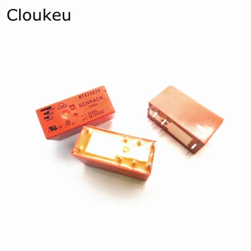 Реле DIP8 RT424005 RT424012 RT424024 5V 12V 24V 8A|5v 12v relay|relay 5v 12v12v relay |