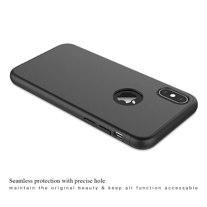 Роскошный Жесткий Чехол для iphone 5 5s SE 6 6s 7 7P 8 plus X 360 ультратонкий ударопрочный
