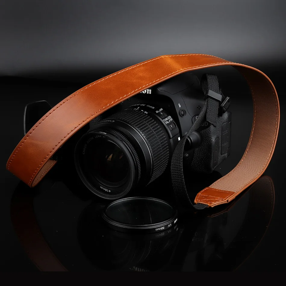 Плечевой ремень для DSLR камеры из искусственной кожи Panasonic Lumix FZ85 FZ83 FZ82 FZ80 DC GX85 GX80