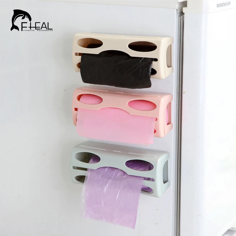 Fheal многофункциональный пластик настенный мешок для мусора хранения box контейнер