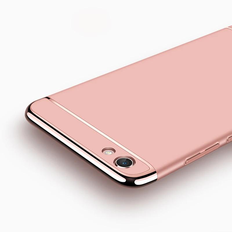 Чехол с полной защитой для Vivo Y71 Y85 Y69 Y97 Y31 Y53 Y51 Y55 Y66 Y67 V5 Lite задняя крышка золотым